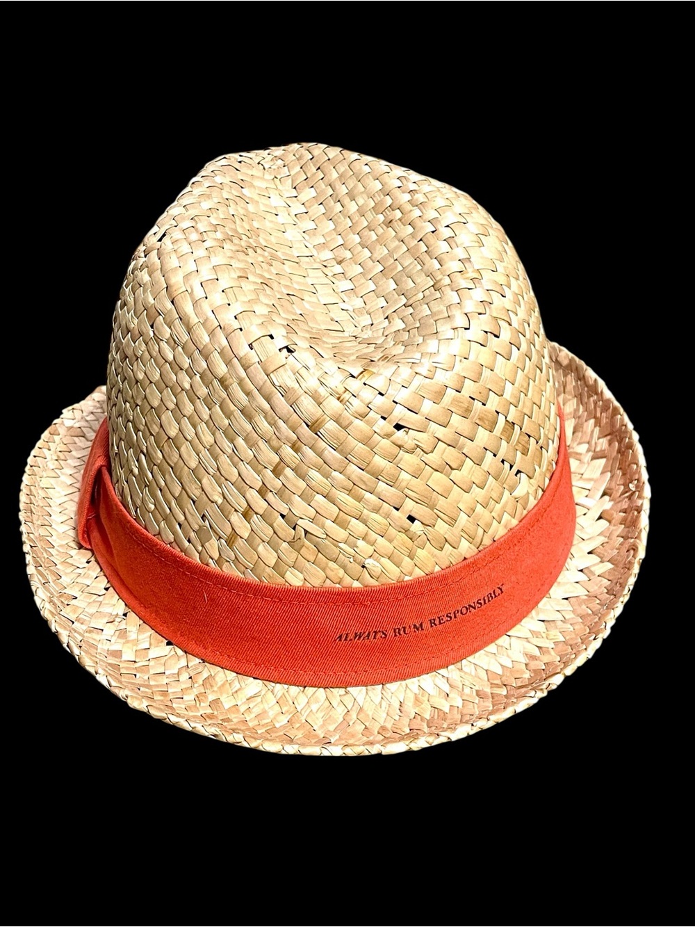 Unisex straw fedora hat from Cruzan Rum - Picture 2 of 5